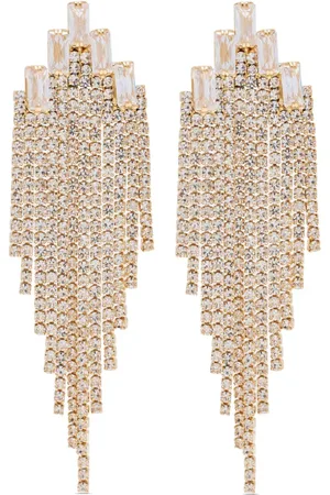Hzmer Jewelry Crystal-embellished drop earrings