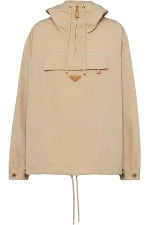Prada Triangle-logo cotton windbreaker