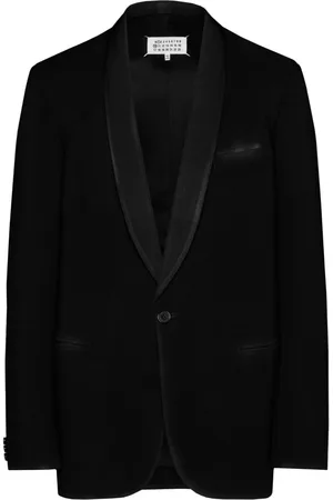 Maison Margiela Four-stitch logo single-breasted blazer