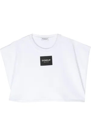 Dondup Logo-patch cropped top
