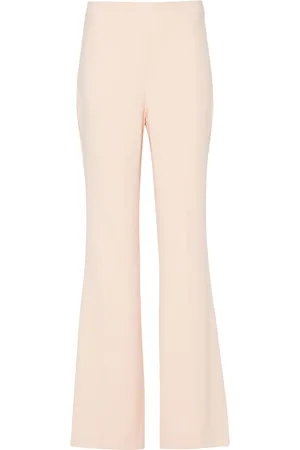 Twin-Set Logo-plaque cady flared trousers