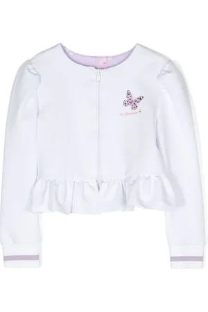 MONNALISA Cartoon-print crystal-embellished sweatshirt