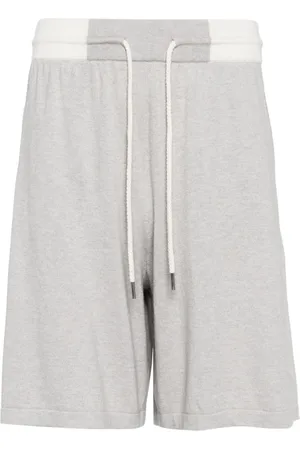 N.PEAL Drawstring track shorts