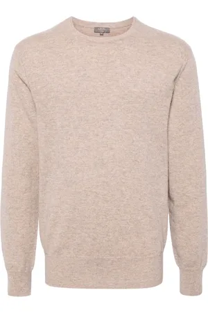 N.PEAL Oxford round-neck jumper