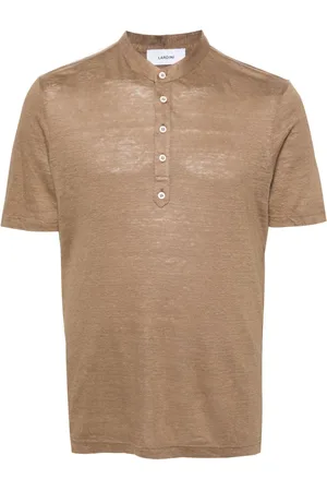 LARDINI Fine-knit slub T-shirt