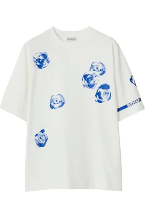 Burberry Rose-print cotton T-shirt