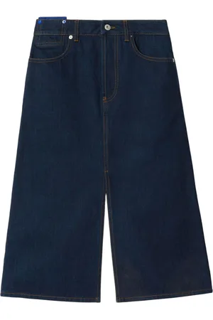 Burberry Japanese denim midi skirt
