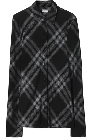 Burberry Check-print long-sleeve shirt