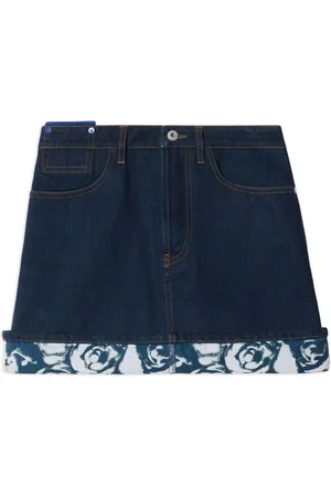 Burberry Japanese denim miniskirt