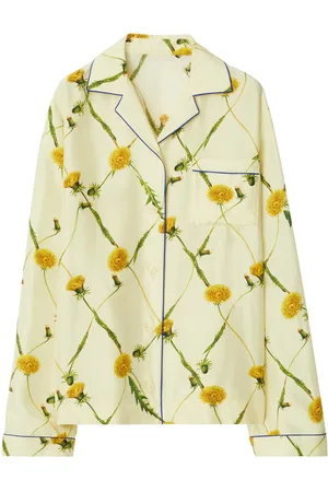 Burberry Dandelion-print silk pyjama shirt
