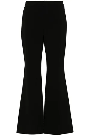Balmain Flared crepe trousers