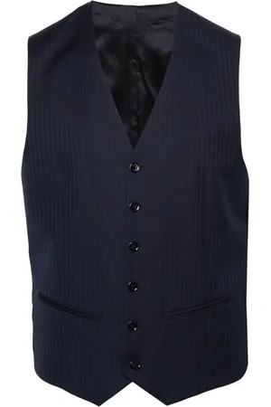 Fursac Striped virgin-wool waistcoat