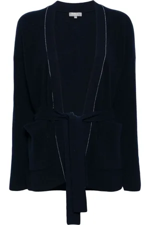 N.PEAL Belted cashmere cardigan