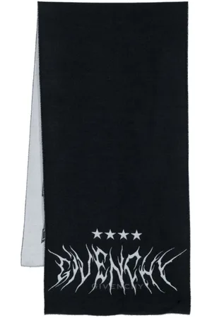 Givenchy Intarsia-knit logo scarf