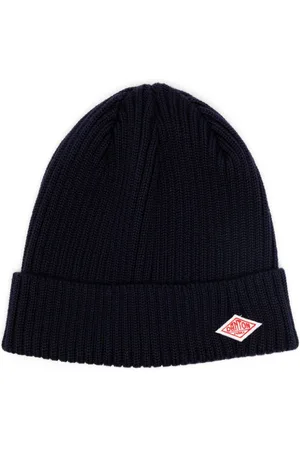 DANTON Logo-appliqué wool beanie