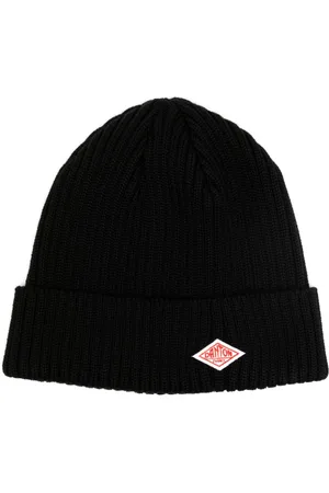DANTON Logo-appliqué wool beanie