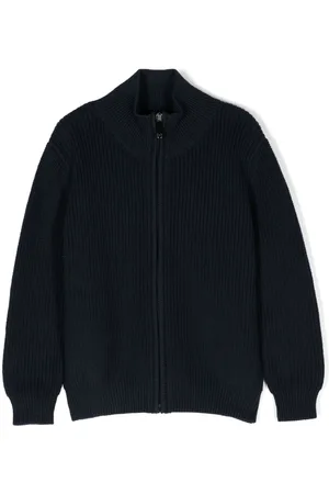 Il gufo Zip-up cotton cardigan