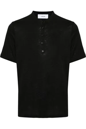 LARDINI Fine-knit slub T-shirt