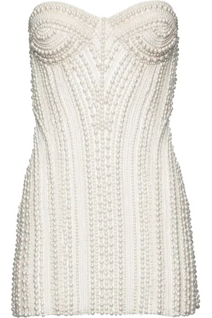 Retrofete Faux-pearl embellished minidress