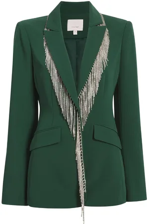 Cinq A Sept Cheyenne fringed single-breasted blazer