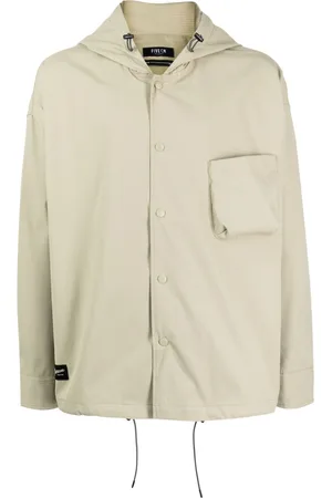 FIVE CM Logo-patch hooded jacket
