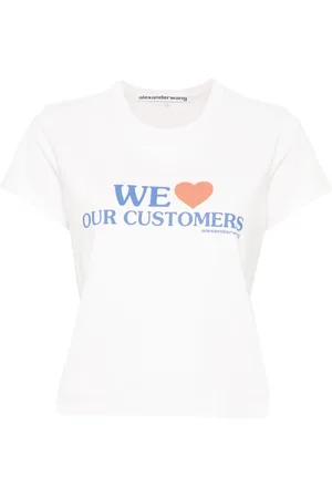 Alexander Wang Slogan-print cropped T-shirt