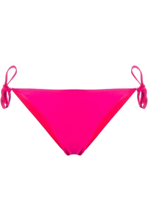Moschino Logo patch side tie bikini bottoms