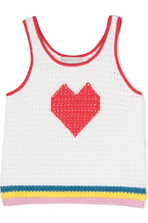 Stella McCartney Intarsia-knit cotton top