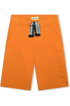 Lanvin Logo-embossed cotton shorts