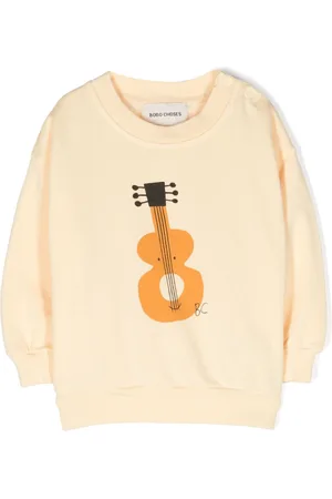 Bobo Choses Guitar-print cotton sweatshirt