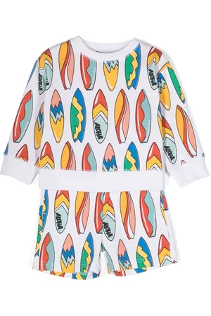 Stella McCartney Aloha cotton sweatshirt and shorts set