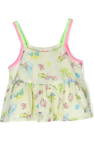 Billieblush Graphic-print cotton top