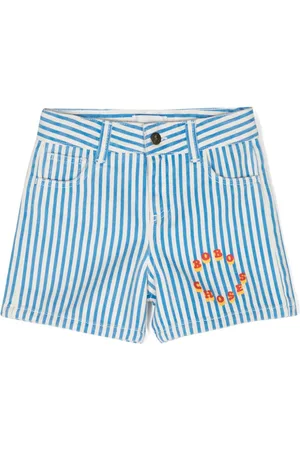 Bobo Choses Circle striped cotton shorts