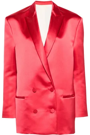 Serafini Double-breasted satin blazer
