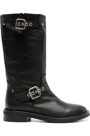 Via Roma Malibu mid-calf leather boots