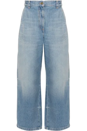 Palm Angels High-rise wide-leg jeans