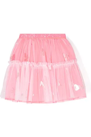 Billieblush Tulle-overlay skirt