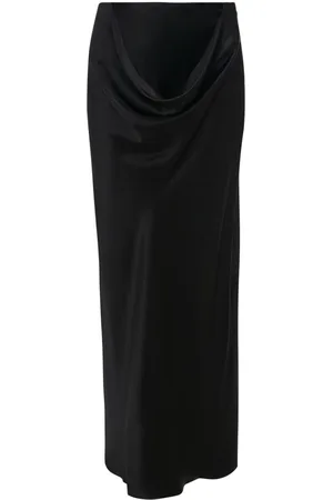 J.W.Anderson Draped silk maxi skirt
