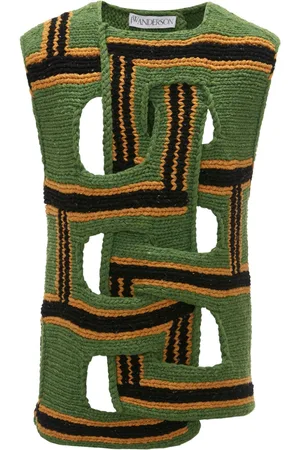 J.W.Anderson Interwoven striped wool vest