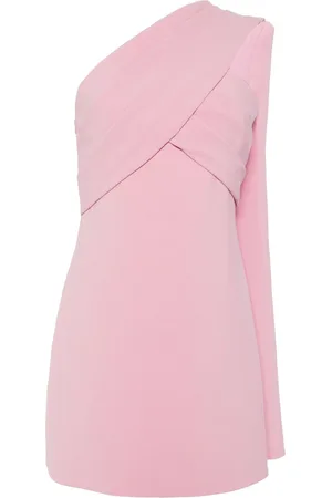 Elie saab One-shoulder crepe minidress