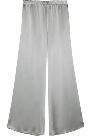 ANTONELLI Satin-finish palazzo pants