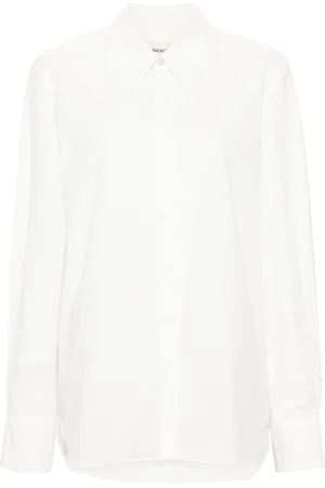 Khaite Pointed-collar cotton shirt