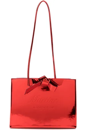 MARTINE ROSE Logo-debossed tote bag