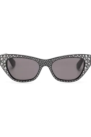 Alexander McQueen Rhinestone-embellished cat-eye sunglasses