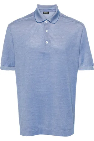 Ermenegildo Zegna Mélange-effect polo shirt