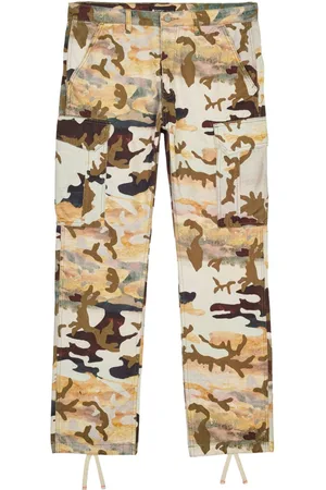 Purple Brand Impressionist Camo cargo trousers