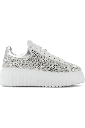 Hogan H-Stripe rhinestone sneakers