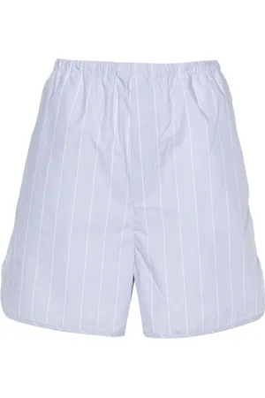 Filippa K Striped organic-cotton shorts