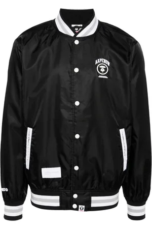 A Bathing Ape Stripe-trim bomber jacket