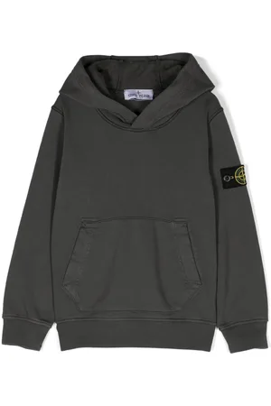 Stone Island Compass-badge cotton sweatshirt
